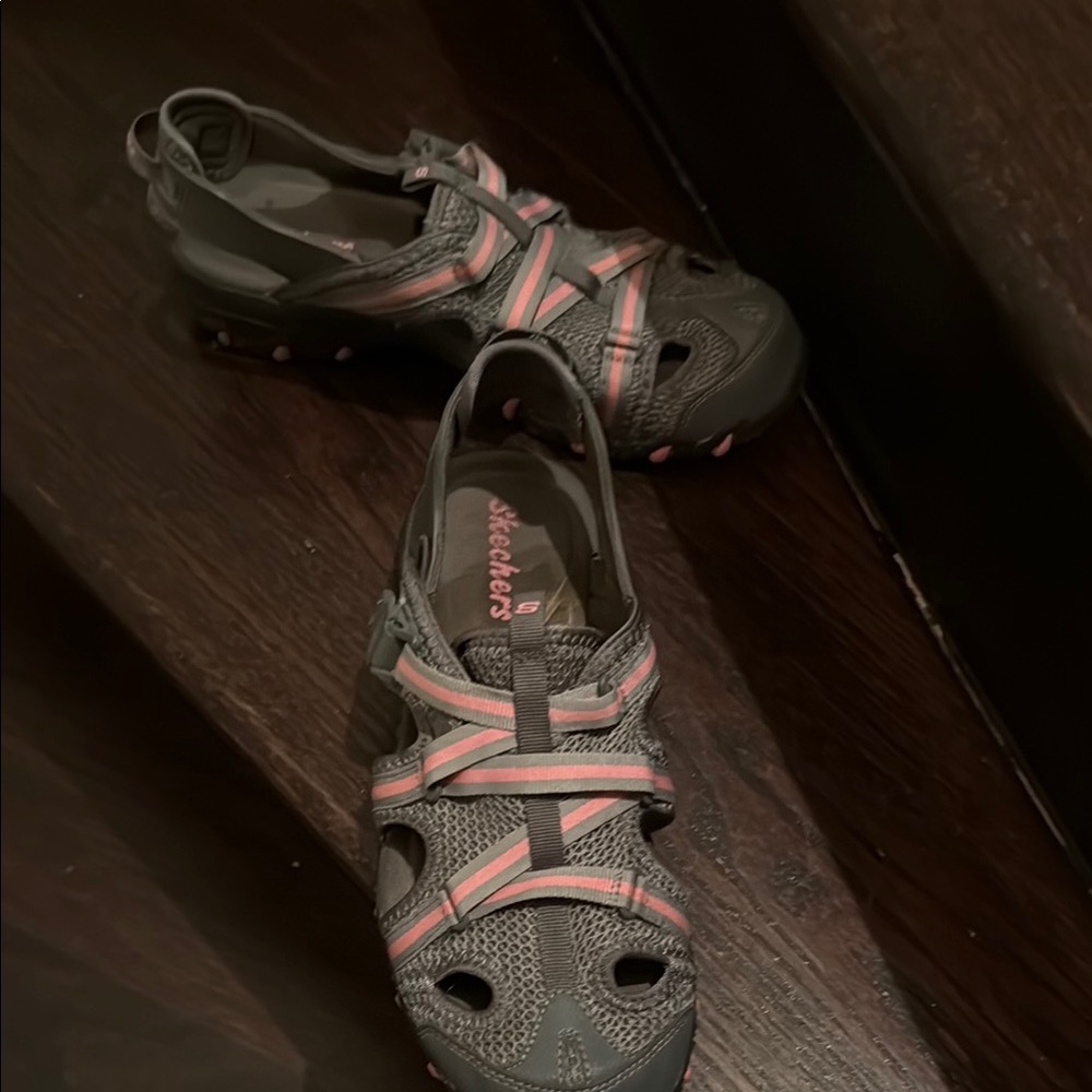 Skechers Women's Sandals - Gray and Pink